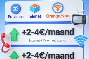 Augmentations de tarifs télécom 2026 : Proximus, Telenet, Orange et les autres haussent les prix
